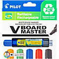 Pilot VBoard Master BeGreen Dry-Erase Markers, Chisel Point, 93% Recycled, Assorted inks, Pack of 5 Markers 1 thumbnail image