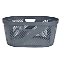 Mind Reader 40L Laundry Basket Clothes Hamper, 23"L x 14.5"W x 10.5"H, Grey