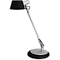 Alba LEDLUCE Desk Lamp - 1 x 6.50 W LED Bulb - Weighted Base, Adjustable, Articulated Arm - 330 Lumens - ABS - Desk Mountable - Black - for Desk, Table, Indoor