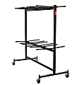 National Public Seating Folding Chair Dolly For 84 Chairs, 70”H x 67”W x 33-1/4”D, Brown 1 thumbnail image