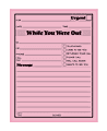 Adams® "While You Were Out" Message Pads, 4 1/4" x 5 1/2", 50 Sheets, Pink, Pack Of 12