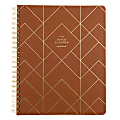 Russell & Hazel Weekly/Monthly Planner, 9-1/8" x 11-1/4", Camel/Gold