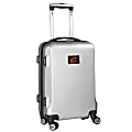 Denco 2-In-1 Hard Case Rolling Carry-On Luggage, 21"H x 13"W x 9"D, Cleveland Cavaliers, Silver