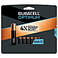 Duracell® Optimum AAA Alkaline Batteries, Pack Of 12 1 thumbnail image