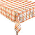 Amscan Fall Printed Fabric Table Cloth, 60" x 104", Orange Plaid 1 thumbnail image