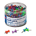 OIC® Translucent Pushpins, Assorted Colors, Pack Of 200