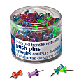 OIC® Translucent Pushpins, Assorted Colors, Pack Of 200 1 thumbnail image
