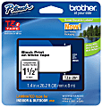 Brother® TZe-261 Black-On-White Security Tape, 1.5" x 26' 1 thumbnail image