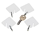 STEELMASTER® Slotted Rack-Style Snap-Hook Key Tags, White, Pack Of 20 1 thumbnail image