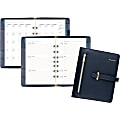 AT-A-GLANCE® Buckle Closure Undated Desk Start Set, Weekly/Monthly, 5 1/2" x 8 1/2", 7-Ring, Navy 1 thumbnail image
