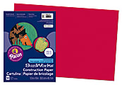 Prang® Construction Paper, 12" x 18", Holiday Red, Pack Of 50