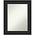 Amanti Art Non-Beveled Rectangle Framed Bathroom Wall Mirror, 30” x 24”, Colonial Black 1 thumbnail image