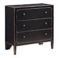 Coast to Coast Maxfield Contemporary 3 Rounded Edged Door Storage Chest, 36"H x 36"W x 18"D, Patterson Aged Black