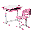 Mount-It! MI-10203 Kid's Desk And Chair Set, Pink 1 thumbnail image