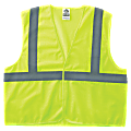 Ergodyne GloWear® Safety Vest, 8205HL Super Econo Mesh Type-R Class 2, 4X/5X, Lime