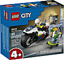 LEGO Police Motorcycle Chase Building Blocks, Multicolor, Set Of 65 Pieces 1 thumbnail image