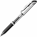 Pentel® EnerGel™ Deluxe Liquid Gel Pen, Bold Point, 1.0 mm, Silver Barrel, Black Ink
