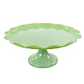 Martha Stewart Glass Cake Stand, 11-1/4”, Jade Green 1 thumbnail image