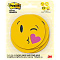 Post-it® Super Sticky Notes, 3" x 3", Emoji Shape, Pack Of 2 Pads