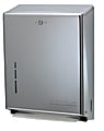 San Jamar C-Fold/Multifold Towel Dispenser, 14 3/4"H x 11 3/8"W x 4"D, Chrome