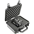 Pelican 1200 Case with Foam - Internal Dimensions: 9.25" Length x 7.12" Width x 4.12" Depth - External Dimensions: 10.6" Length x 9.7" Width x 4.9" Depth - 1.20 gal - Double Throw Latch Closure - Copolymer - Silver - For Equipment