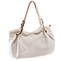 Parinda® Arianna Pebble-Grain Handbag, 17 1/2"H x 5 1/4"W x 10 1/2"D, Sand