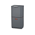 Joseph Joseph Totem 2-Tier Trash/Recycling Containers, Gray, Set Of 2 Containers 1 thumbnail image