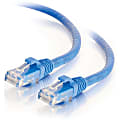 C2G 14ft Cat6 Ethernet Cable - Snagless Unshielded (UTP) - Blue - Category 6 for Network Device - RJ-45 Male - RJ-45 Male - 14ft - Blue 1 thumbnail image