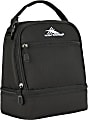 High Sierra Stacked Compartment Lunch Box, 9-7/16” x 8-1/8” x 5-5/16”, Black 1 thumbnail image