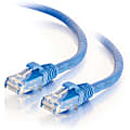 C2G 7ft Cat6 Ethernet Cable - Snagless Unshielded (UTP) - Blue - Category 6 for Network Device - RJ-45 Male - RJ-45 Male - 7ft - Blue
