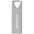 Hyundai Bravo Deluxe SILVER Keychain USB 2.0 Flash Drive 32GB Metal - Read Speed: Up to 10MB/s, Write Speed: Up to 3MB/s, Generation: 2.0 , Operation Temperature: 32° - 113° F (0° - 45 °C), Storage Temperature: 14° - 158° F(-10 °C - 70 °C)