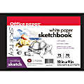 Office Depot® Brand Sketchbook, Hardcover, 9" x 12", 75 Sheets