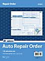 Adams® Garage Repair Order Form Books, 3-Part, 8-1/2" x 11-7/16", 150 Pages, Blue, Pack Of 50 Books 1 thumbnail image