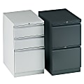 HON® Efficiencies™ 22-7/8"D Vertical 3-Drawer Mobile Pedestal File Cabinet, Light Gray 1 thumbnail image