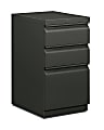 HON® Efficiencies™ 19-7/8"D Vertical 3-Drawer Mobile Pedestal File Cabinet, Charcoal 1 thumbnail image