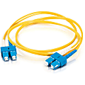 C2G-7m SC-SC 9/125 OS1 Duplex Singlemode PVC Fiber Optic Cable - Yellow - 7m SC-SC 9/125 Duplex Single Mode OS2 Fiber Cable - Yellow - 23ft