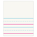 FORAY® Red & Blue Ruled Storybook Paper, Conforms To D'Nealian - Grade K, 4 1/2" Picture Story Heading, Pack of 500 Sheets - 1000072-11980 1 thumbnail image