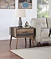 Coast to Coast Wellington Wooden Square End Table With 1 Drawer, 24”H x 24”W x 24”D, Multicolor