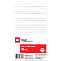 Office Depot® Brand 6-Hole Memo Book Filler Paper, 6 3/4" x 3 3/4", Pack Of 80 Sheets