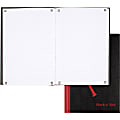 Black n' Red Casebound Business Notebook, 9 7/8" x 7", 96 Sheets, Ruled, Black/Red 1 thumbnail image