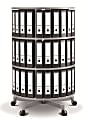 Moll One Turn Binder And File Carousel Shelving, 3 Tier, White 1 thumbnail image