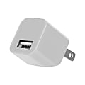 iHome 2.4A AC Wall Charger With 5' Nylon Lightning Cable, White