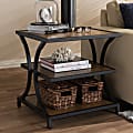 Baxton Studio Jeremy End Table, Brown/Black 1 thumbnail image