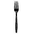 Dart® Guildware® Extra Heavyweight Plastic Forks, Black, Pack Of 1,000 Forks 1 thumbnail image