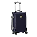 Denco Sports Luggage NCAA ABS Plastic Rolling Domestic Carry-On Spinner, 20" x 13 1/2" x 9", LSU Tigers, Navy