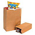 Partners Brand Grocery Bags, 13 3/8"H x 6 5/16"W x 4 1/8"D, Kraft, Case Of 500 1 thumbnail image
