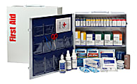 First Aid Only 3-Shelf First Aid Station With Medications, White, 676 Pieces