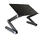 Uncaged Ergonomics WorkEZ Professional Adjustable Height Tilt Ergonomic Aluminum Laptop Stand Lap Desk - An incredible ergonomic laptop stand that cools laptops and makes computing more comfortable everywhere - at a desk, in bed, on the couch.