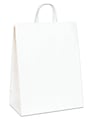 Partners Brand Paper Shopping Bags, 13"W x 7"D x 17"H, White, Case Of 250