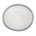 Dart® Plastic Lids for Foam Containers, Flat, Vented, Fits 24 oz to 32 oz, Translucent, 100/Pack, 5 Packs/CT 1 thumbnail image